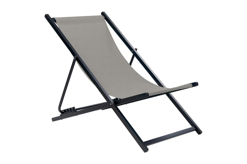 Solstol Locri Ii - Grå, svart - Hagemøbler - Stoler & Lenestoler - Solstoler