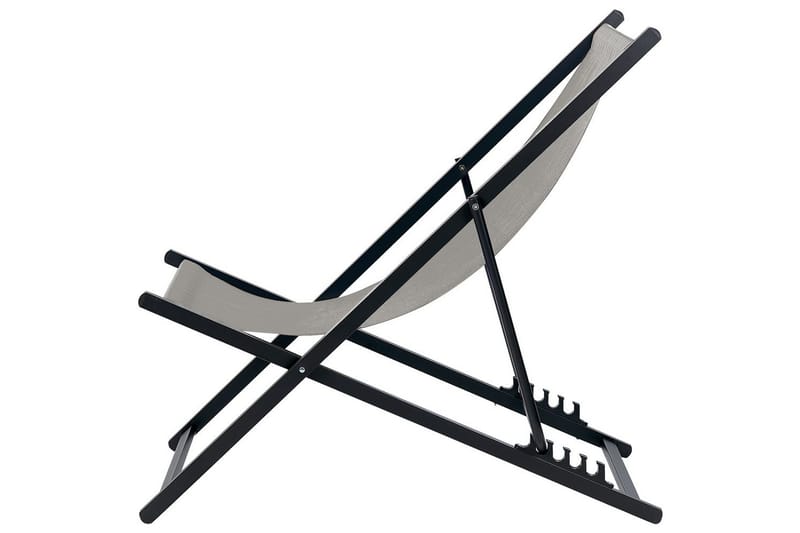 Solstol Locri Ii - Grå, svart - Hagemøbler - Stoler & Lenestoler - Solstoler