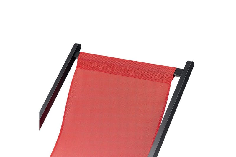 Solstol Locri Ii - Rød, Svart - Hagemøbler - Stoler & Lenestoler - Solstoler