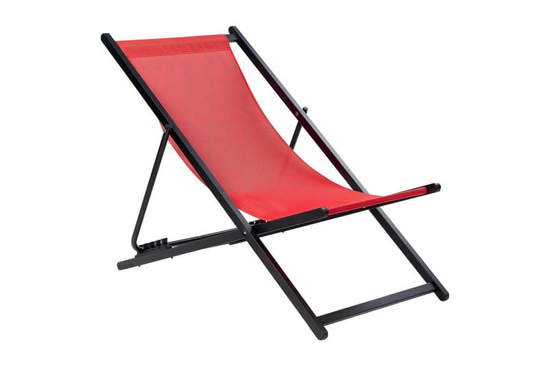Solstol Locri Ii - Rød, Svart - Hagemøbler - Stoler & Lenestoler - Solstoler