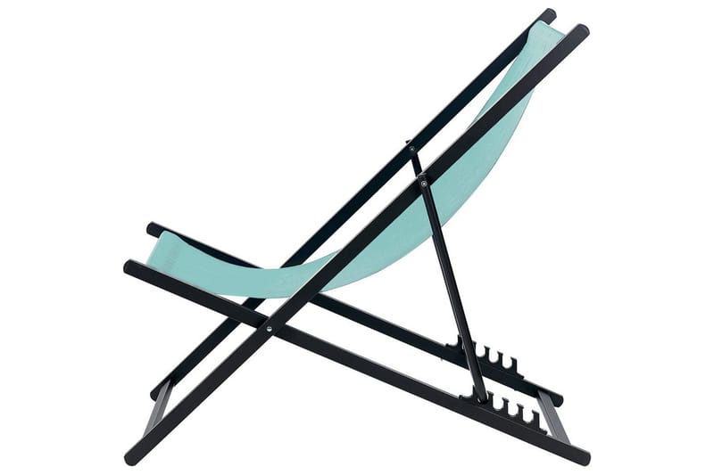 Solstol Locri Ii - Turkis, Svart - Hagemøbler - Stoler & Lenestoler - Solstoler