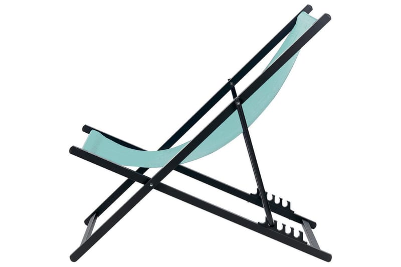 Solstol Locri Ii - Turkis, Svart - Hagemøbler - Stoler & Lenestoler - Solstoler
