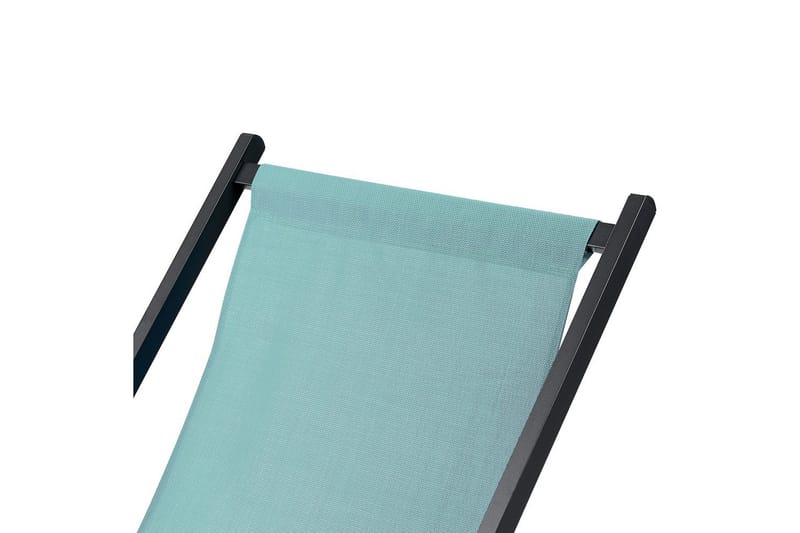 Solstol Locri Ii - Turkis, Svart - Hagemøbler - Stoler & Lenestoler - Solstoler