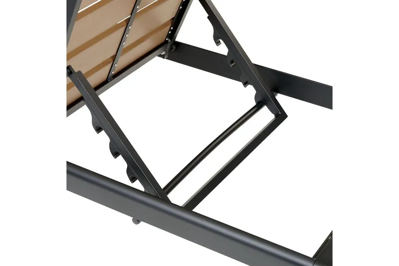 Solstol Nardo - Lyst tre, svart - Hagemøbler - Stoler & Lenestoler - Solseng & solvogner