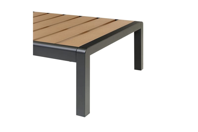 Solstol Nardo - Lyst tre, svart - Hagemøbler - Stoler & Lenestoler - Solseng & solvogner