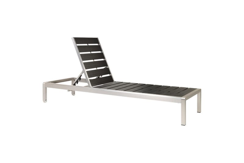 Solstol Nardo - Svart, Sølv - Hagemøbler - Stoler & Lenestoler - Solseng & solvogner