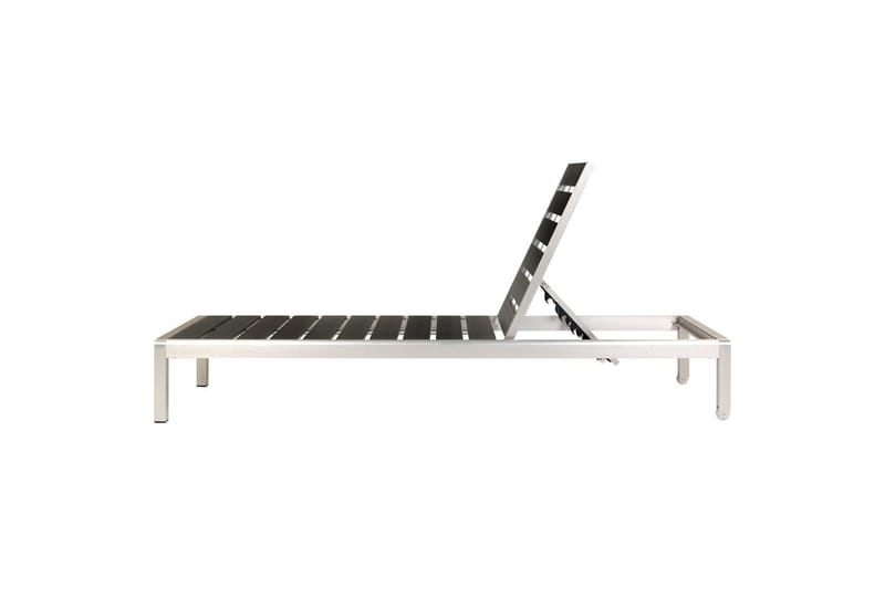 Solstol Nardo - Svart, Sølv - Hagemøbler - Stoler & Lenestoler - Solseng & solvogner