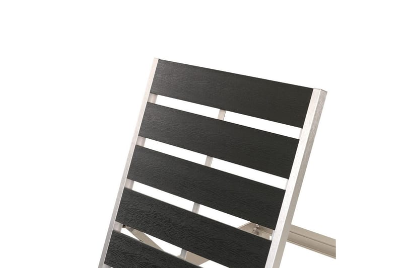 Solstol Nardo - Svart, Sølv - Hagemøbler - Stoler & Lenestoler - Solseng & solvogner