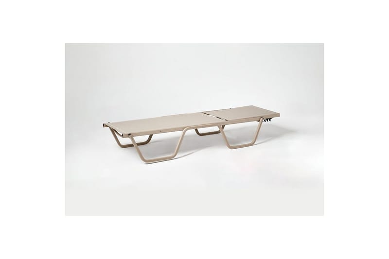 Solstol- og Sidebordsett (2 deler) Azoula Beige - Beige - Hagemøbler - Stoler & Lenestoler - Solstoler