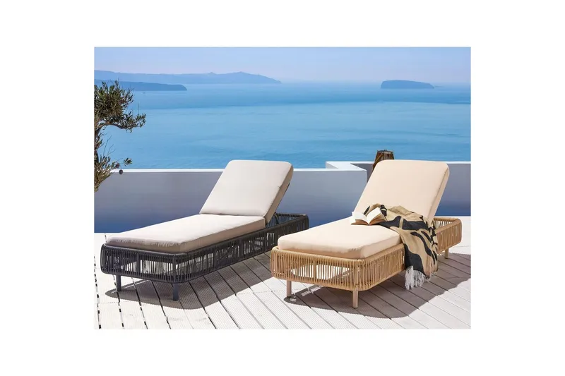 Solstol Osini - Naturlig, beige - Hagemøbler - Stoler & Lenestoler - Solseng & solvogner