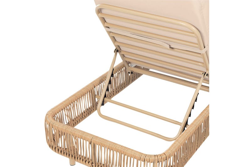 Solstol Osini - Naturlig, beige - Hagemøbler - Stoler & Lenestoler - Solseng & solvogner