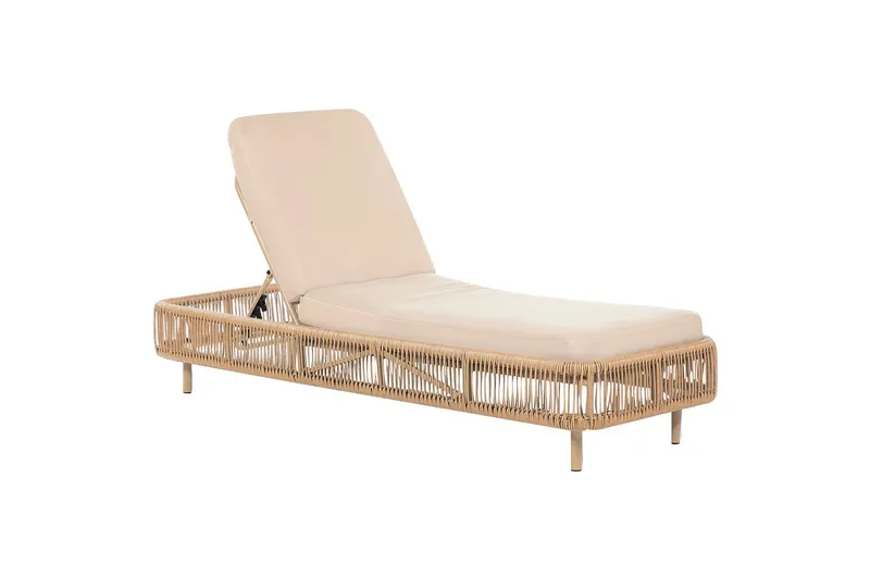 Solstol Osini - Naturlig, beige - Hagemøbler - Stoler & Lenestoler - Solseng & solvogner