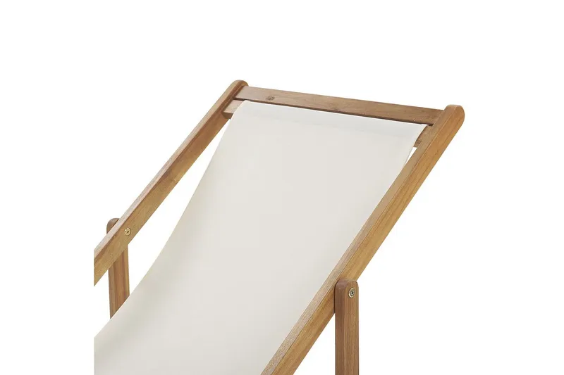 Solstol sett med 2 Anzio - lyst tre/off-white dyremønster - Hagemøbler - Stoler & Lenestoler - Solstoler