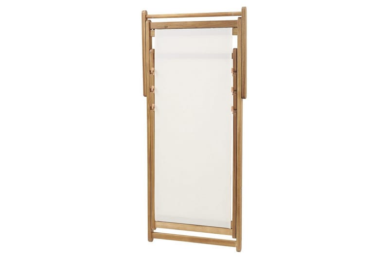 Solstol sett med 2 Anzio - lyst tre/off-white/beige - Hagemøbler - Stoler & Lenestoler - Solstoler