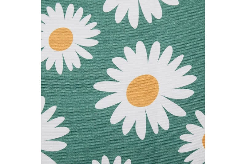 Solstol sett med 2 Anzio - mørkt tre/off-white kamillemønster - Hagemøbler - Stoler & Lenestoler - Solstoler