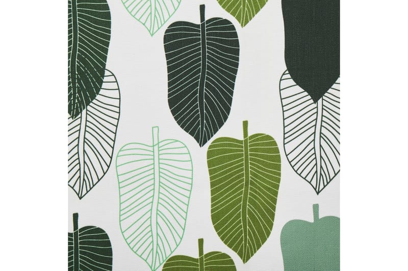 Solstol sett med 2 Anzio - mørkt tre/off-white/grønt løvmønster - Hagemøbler - Stoler & Lenestoler - Solstoler