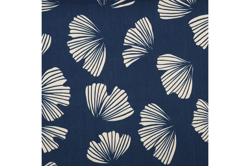 Solstol sett med 2 Anzio - mørkt tre/off-white/marineblått blomstermønster - Hagemøbler - Stoler & Lenestoler - Solstoler