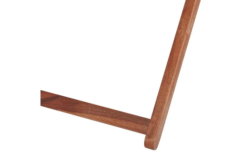 Solstol sett med 2 Anzio - mørkt tre/off-white/oransje mønster - Hagemøbler - Stoler & Lenestoler - Solstoler