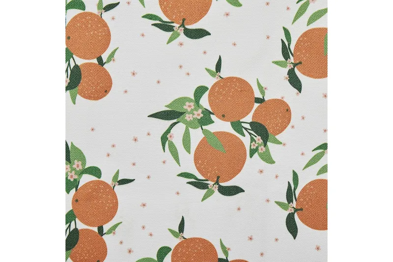 Solstol sett med 2 Anzio - mørkt tre/off-white/oransje mønster - Hagemøbler - Stoler & Lenestoler - Solstoler