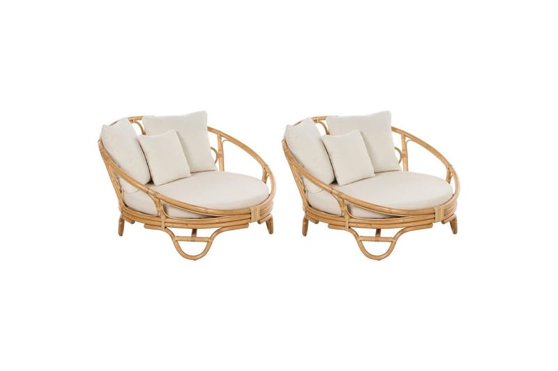 Solstol sett med 2 Rossano, Naturlig, beige