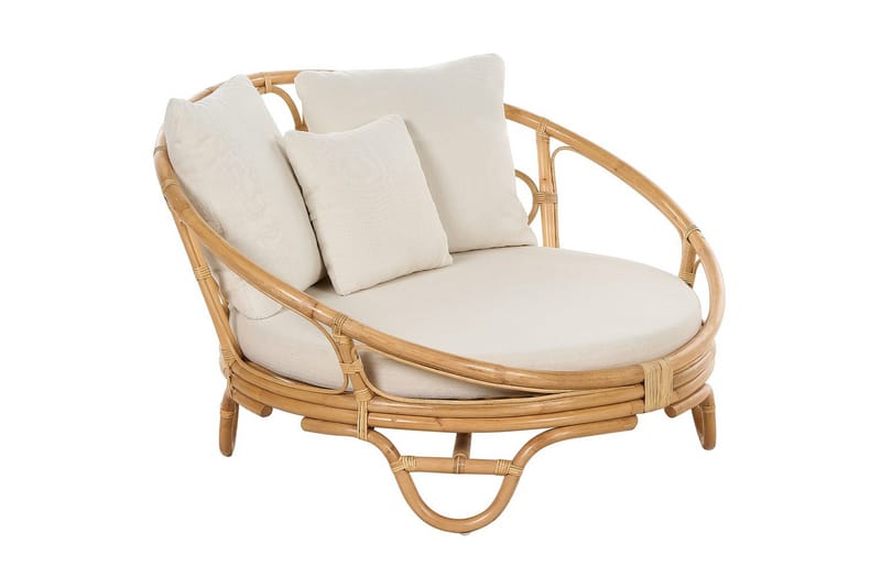 Solstol sett med 2 Rossano - Naturlig, beige - Hagemøbler - Stoler & Lenestoler - Utelenestoler