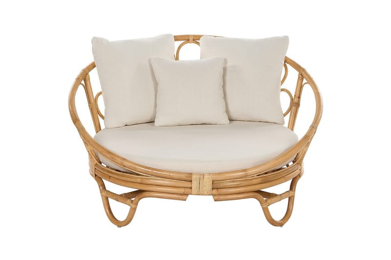 Solstol sett med 2 Rossano - Naturlig, beige - Hagemøbler - Stoler & Lenestoler - Utelenestoler