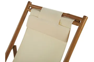Solseng 2 stk lyst tre / beige ATRANI - Tre / Natur - Hagemøbler - Stoler & Lenestoler - Solstoler