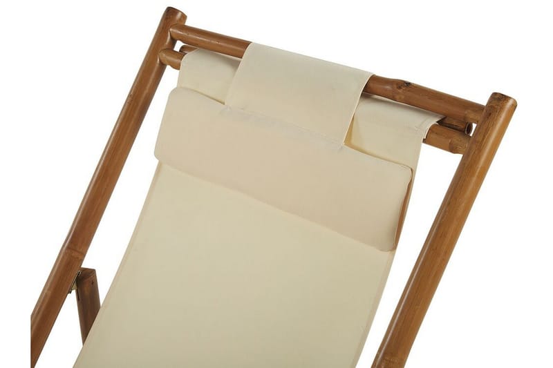 Solseng 2 stk lyst tre / beige ATRANI - Tre / Natur - Hagemøbler - Stoler & Lenestoler - Solstoler