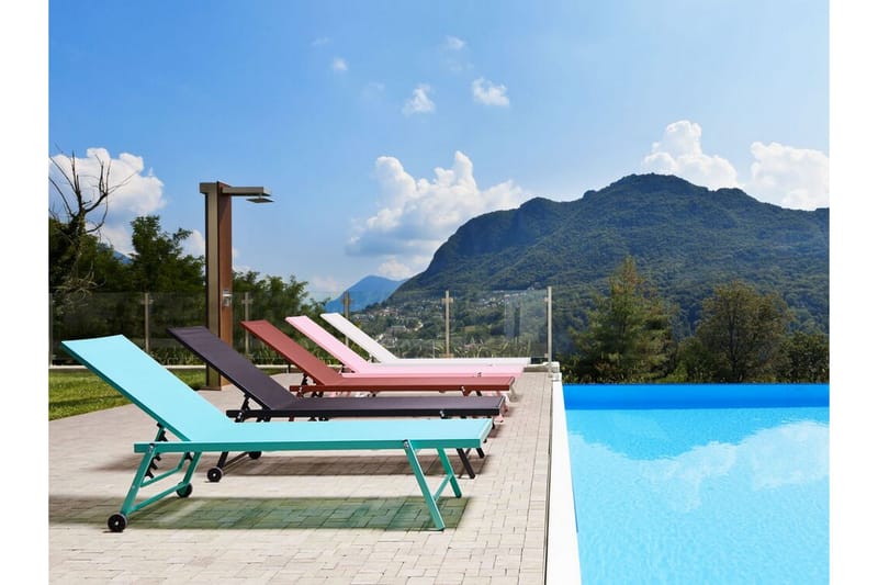 Solseng turkis PORTOFINO - Grønn - Hagemøbler - Stoler & Lenestoler - Solseng & solvogner