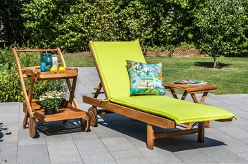 Solstol FINLAY 193x60xH30cm Akasie - Hagemøbler - Stoler & Lenestoler - Solseng & solvogner