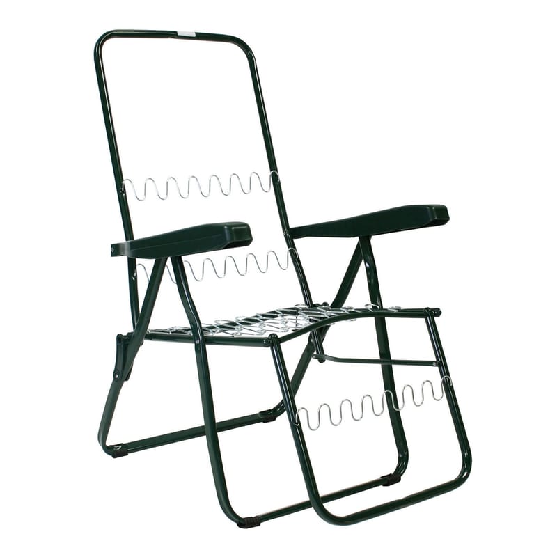 Solstol HOME4YOU Baden-Baden Beige blomstrete pute - grønn med beige blomsterpute - Hagemøbler - Stoler & Lenestoler - Solstoler - Baden baden stol