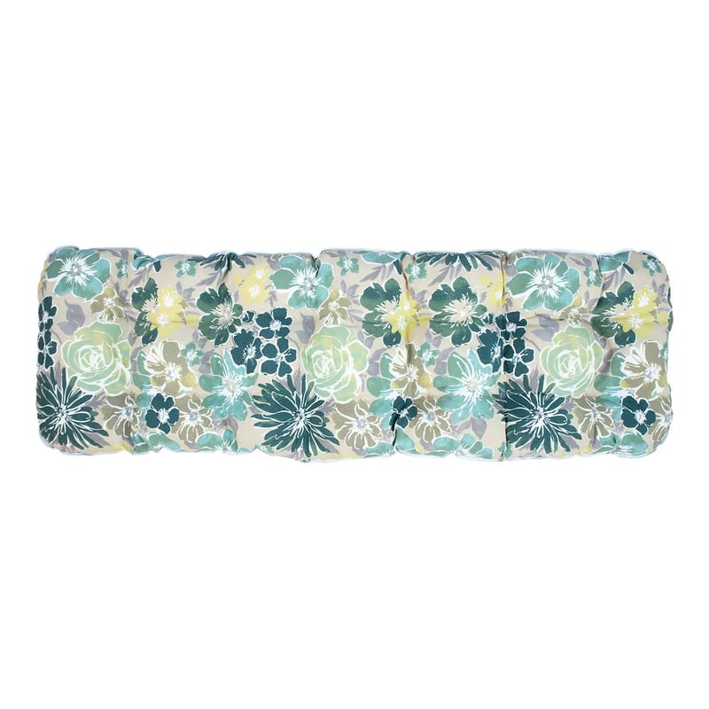 Solstol HOME4YOU Baden-Baden Lys blomstrete pute - grønn med lys blomstrete pute - Hagemøbler - Stoler & Lenestoler - Solstoler - Baden baden stol