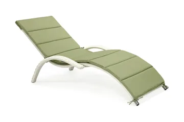 Solstol MERIDIAN 180x75x73cm hvit - Hagemøbler - Stoler & Lenestoler - Solstoler