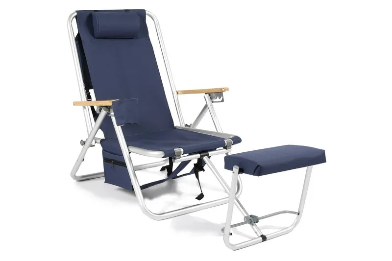 Solstol og campingstol Fritab Friluftsstol Fritab ROXY med kjølebag/mobillomme Blå, undefined