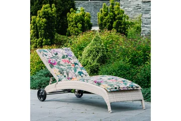 Solstol WICKER 73x196x99cm beige - Hagemøbler - Stoler & Lenestoler - Solstoler