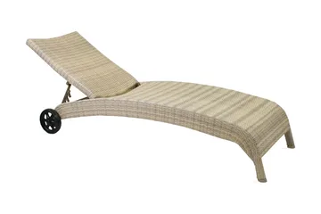 Solstol WICKER 73x196x99cm beige - Hagemøbler - Stoler & Lenestoler - Solstoler