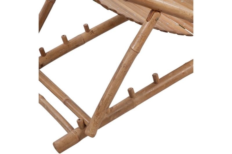 Utendørs fluktstol med fotstøtte bambus - Bambus - Solstoler