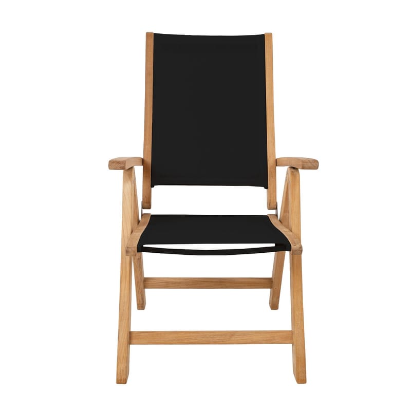 Stol HOME4YOU Bali Svart - svart - Hagemøbler - Stoler & Lenestoler - Posisjonsstol