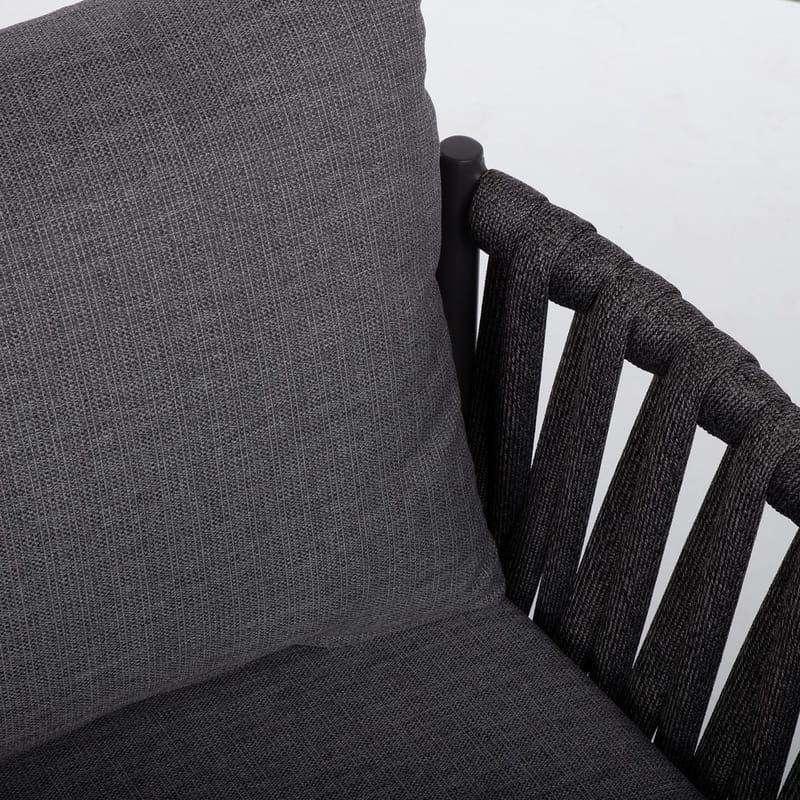 Stol HOME4YOU Bristol 63x62x73 cm grå - Grå - Hagemøbler - Stoler & Lenestoler - Utelenestoler