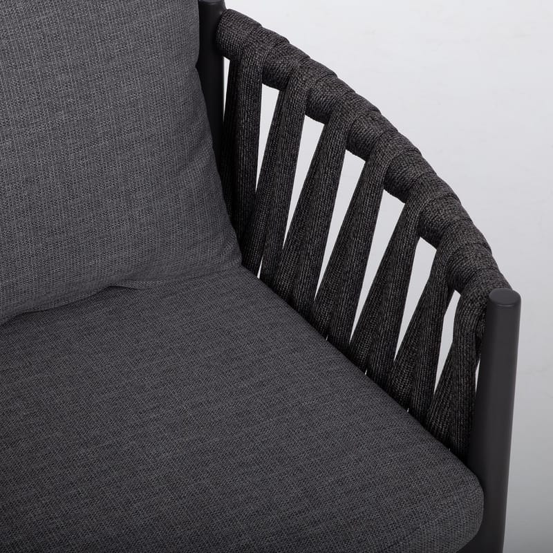 Stol HOME4YOU Bristol 63x62x73 cm grå - Grå - Hagemøbler - Stoler & Lenestoler - Utelenestoler