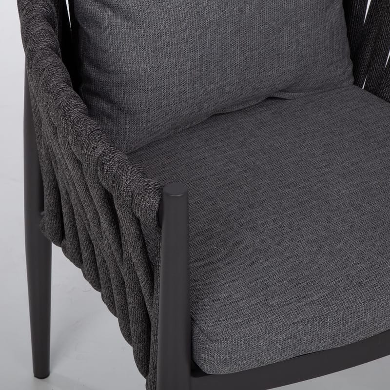Stol HOME4YOU Bristol 63x62x73 cm grå - Grå - Hagemøbler - Stoler & Lenestoler - Utelenestoler