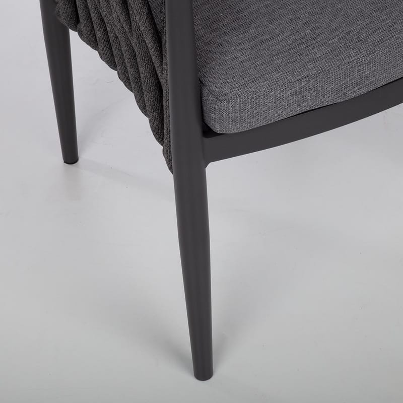 Stol HOME4YOU Bristol 63x62x73 cm grå - Grå - Hagemøbler - Stoler & Lenestoler - Utelenestoler