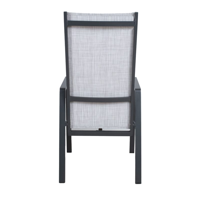 Stol HOME4YOU Casper grå - Grå - Hagemøbler - Stoler & Lenestoler - Posisjonsstol