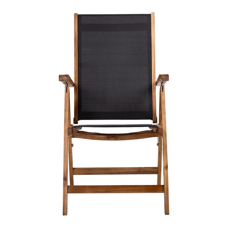 Stol HOME4YOU Fabiola Svart - Svart - Hagemøbler - Stoler & Lenestoler - Posisjonsstol