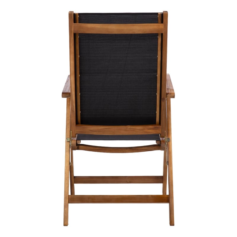 Stol HOME4YOU Fabiola Svart - Svart - Hagemøbler - Stoler & Lenestoler - Posisjonsstol