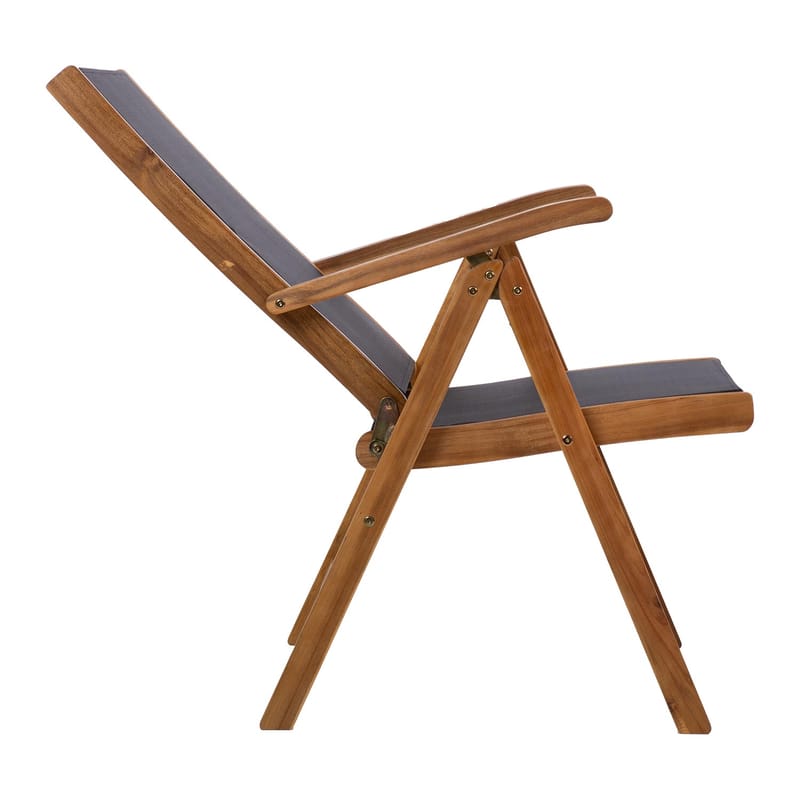 Stol HOME4YOU Fabiola Svart - Svart - Hagemøbler - Stoler & Lenestoler - Posisjonsstol