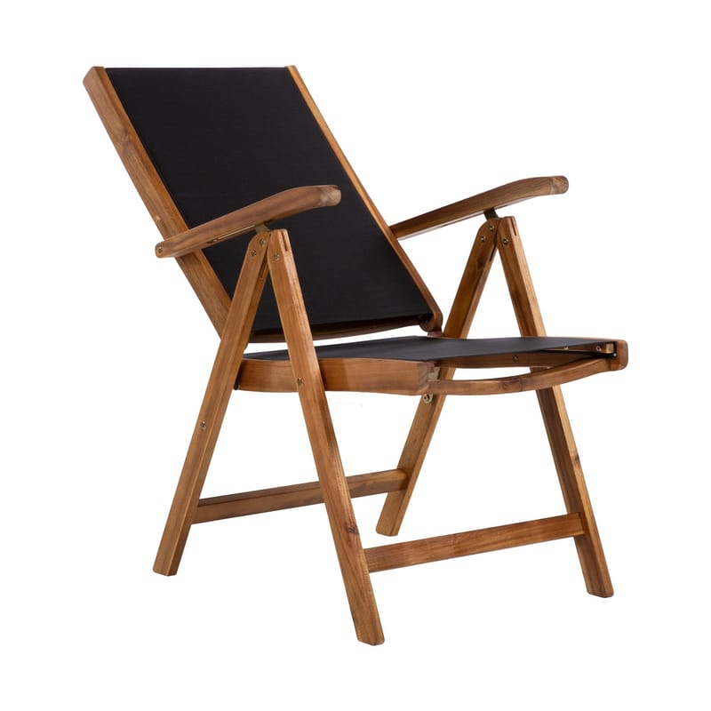 Stol HOME4YOU Fabiola Svart - Svart - Hagemøbler - Stoler & Lenestoler - Posisjonsstol