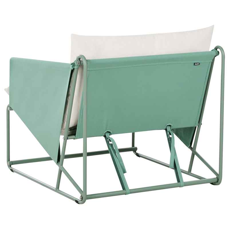 Stol utendørs med pute Ponte - Grønn/Beige - Hagemøbler - Stoler & Lenestoler - Utelenestoler