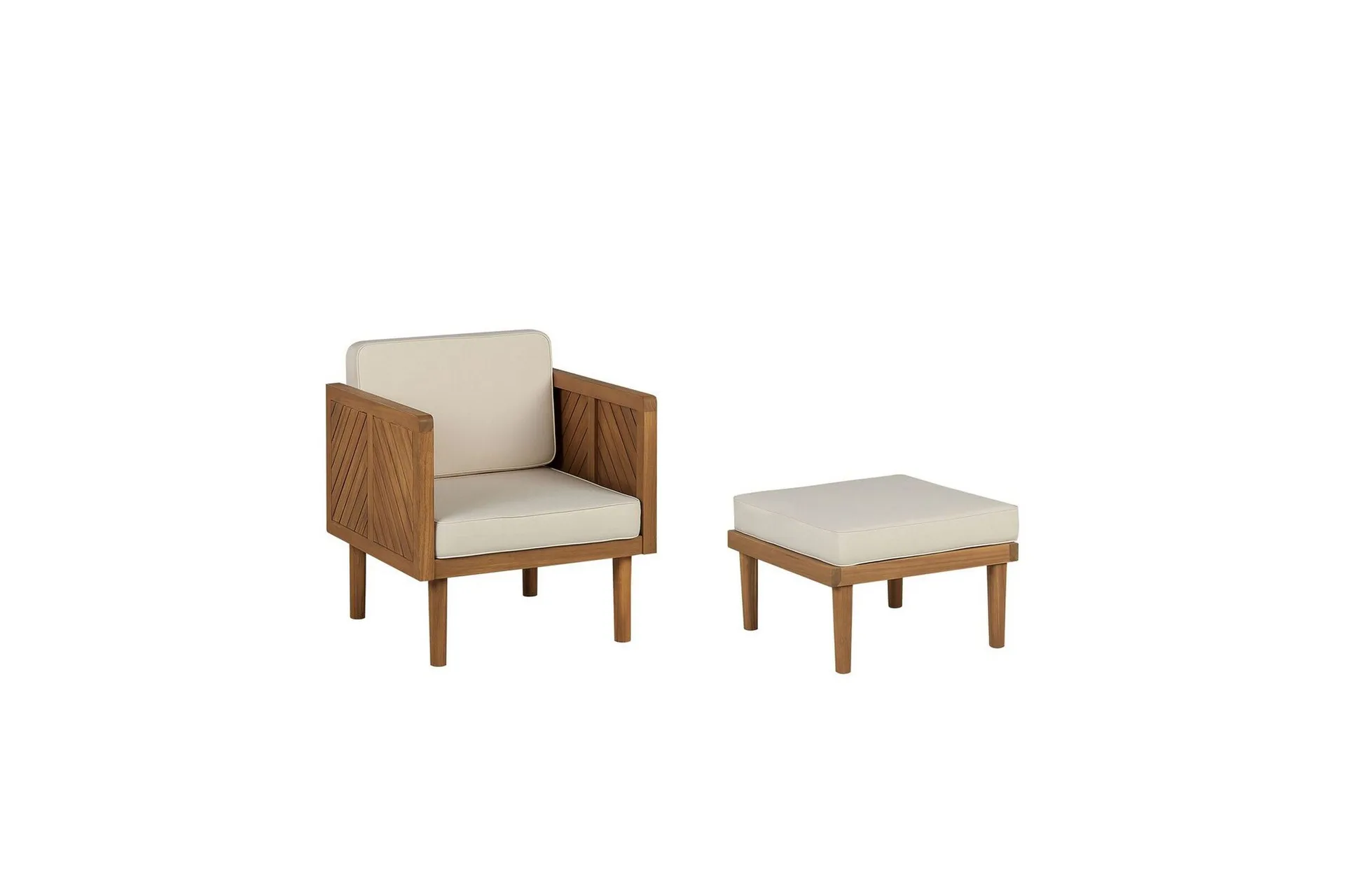 Taviano Utelenestol - Lys Brun/Beige