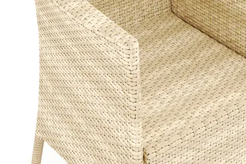 Thor utelenestol – loungestol utemøbler i kunstrotting - Beige - Hagemøbler - Stoler & Lenestoler - Utelenestoler